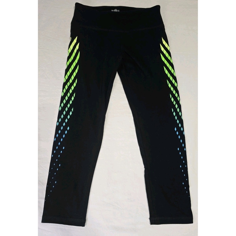 SO Women's Small Yoga Capris Black/Green/Yellow/Blue